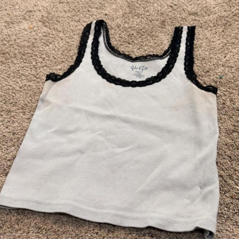 John-galt Women's White and Blue Vest